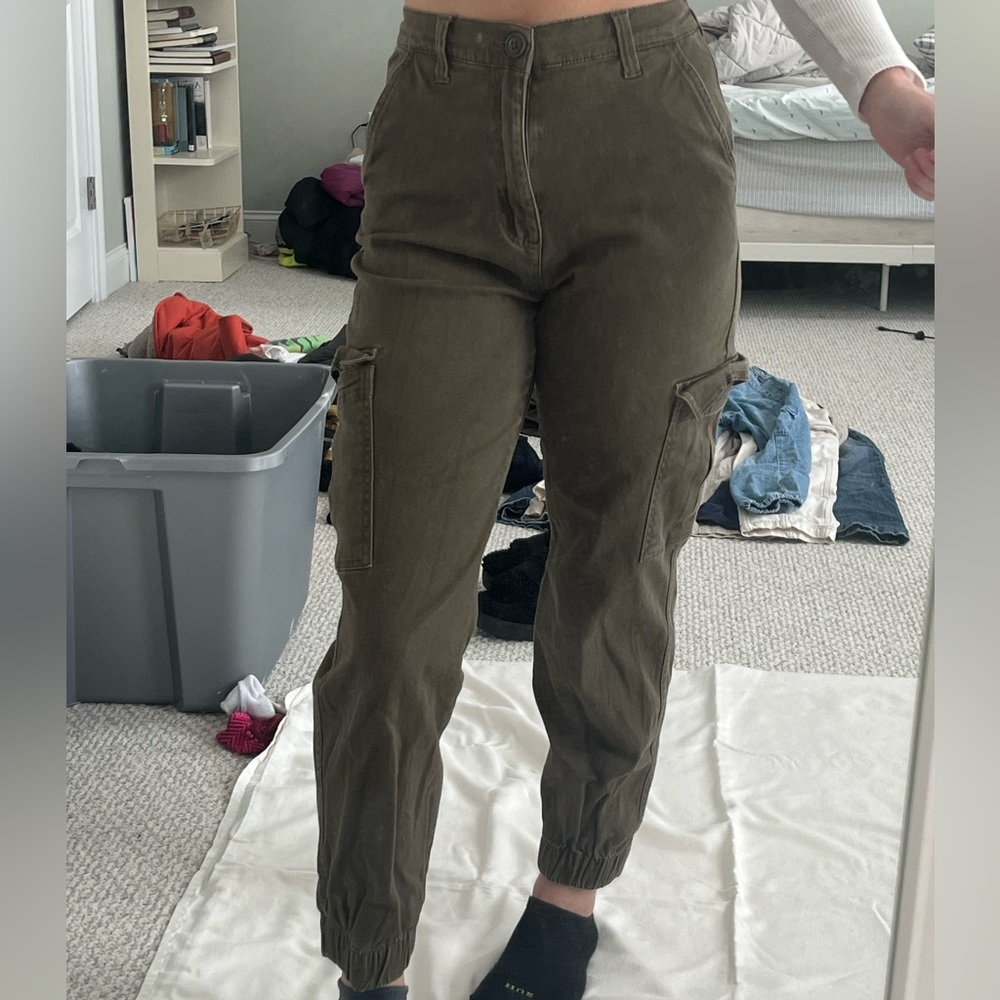 Green joggers